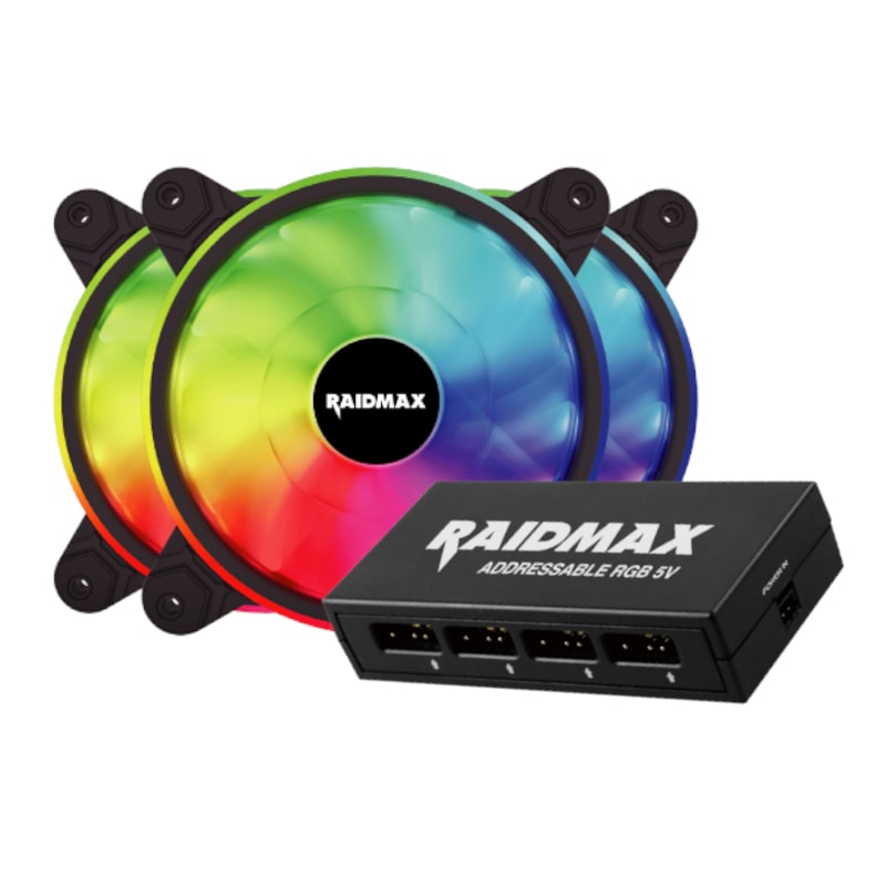 PACK FAN RAIDMAX NV-T120FBR3 ARGB